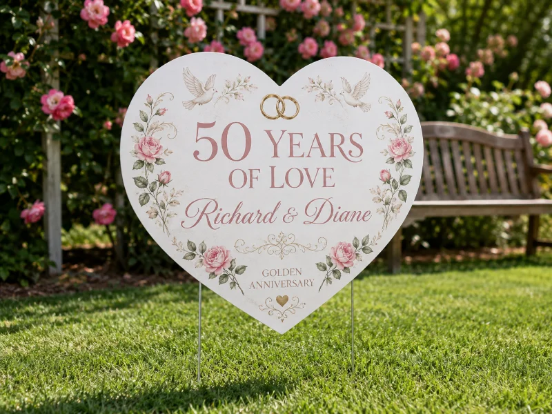 Die-Cut Yard Signs (1-Sided)
