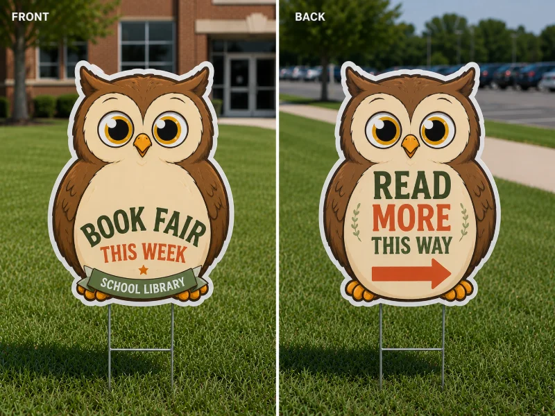 Die-Cut Yard Signs (2-Sided)