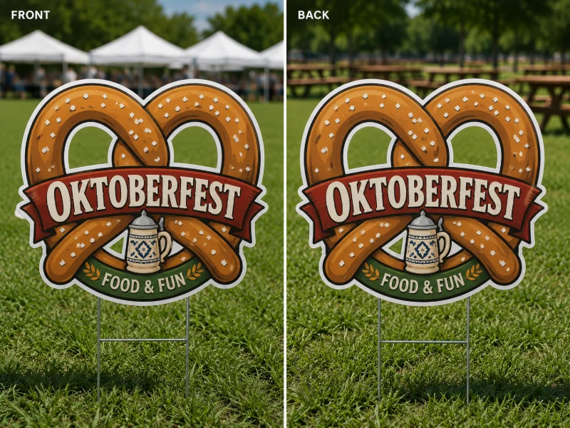 Die-Cut Yard Signs (2-Sided)