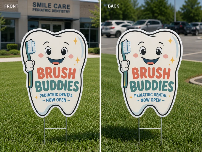 Die-Cut Yard Signs (2-Sided)